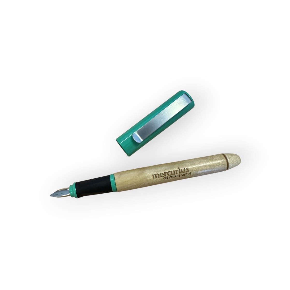 Greenfield Eco Kalligrafipenna – 1.1 mm, grön image