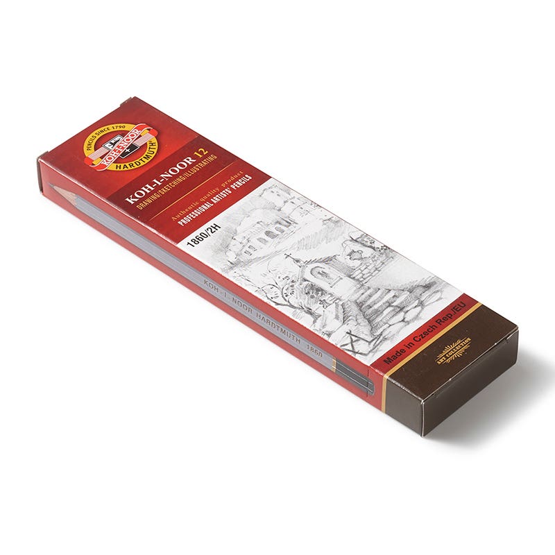Koh-I-Noor blyertspenna med hårt stift - 2H - medium hard image