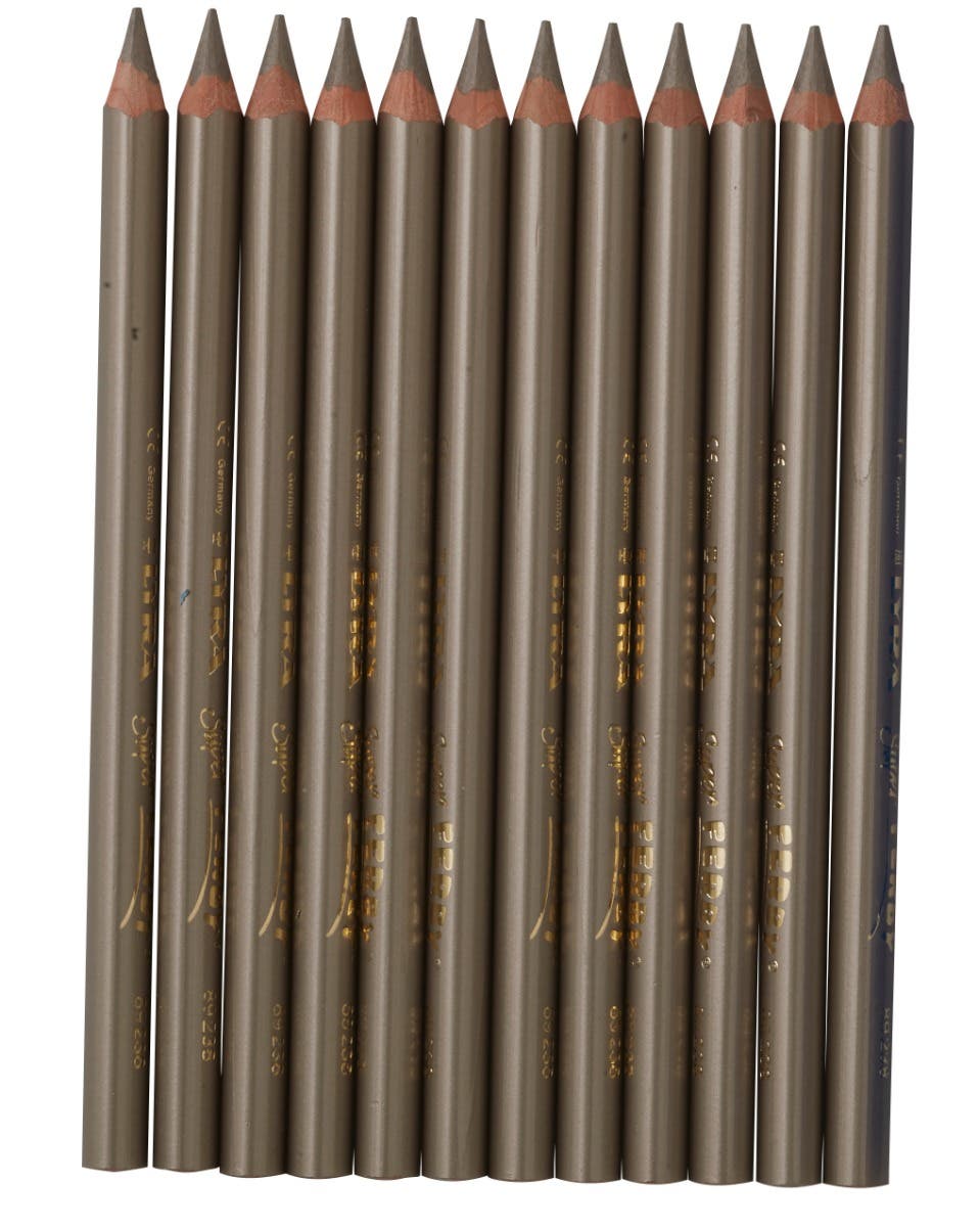 Lyra färgpennor Super Ferby Lackade Triangelformade - 12 pennor - metallic champagne image