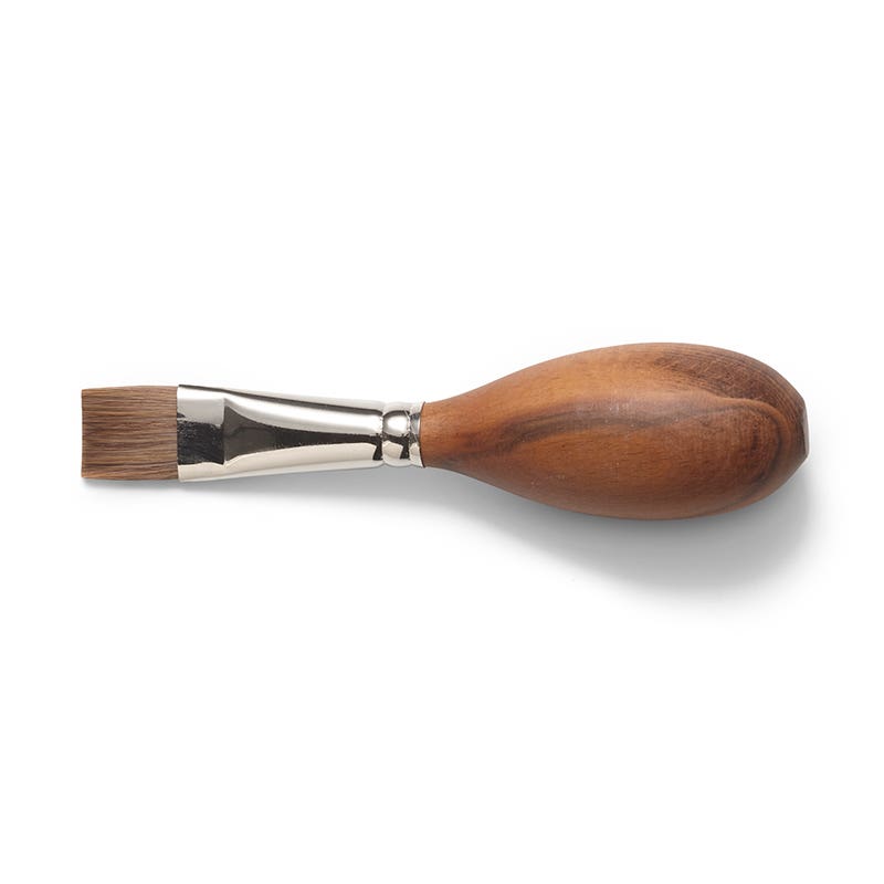 Synthetic cow hair egg-shaped - flat - 16 mm  image
