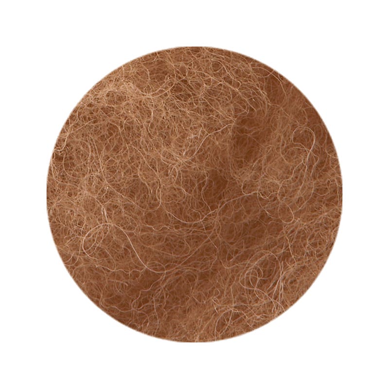 Kardad ull växtfärgad , enfärgade - 100g - färg: brun image