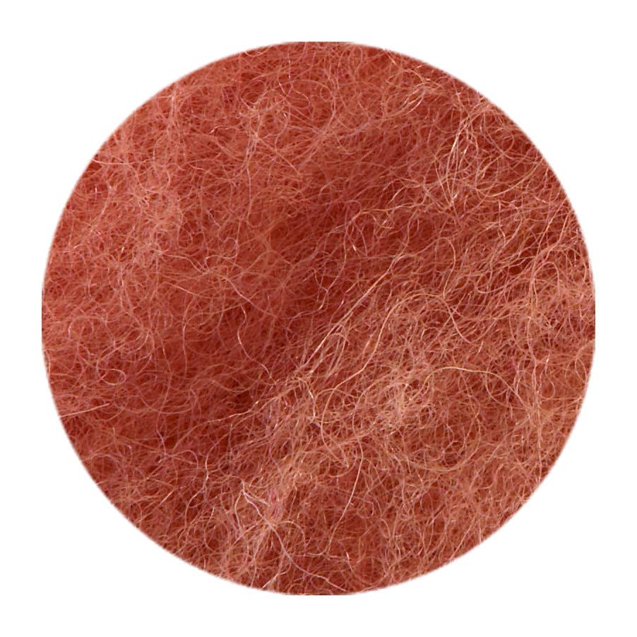 Filges kardad ull växtfärgad, enfärgade - 100 gram - laxrosa image