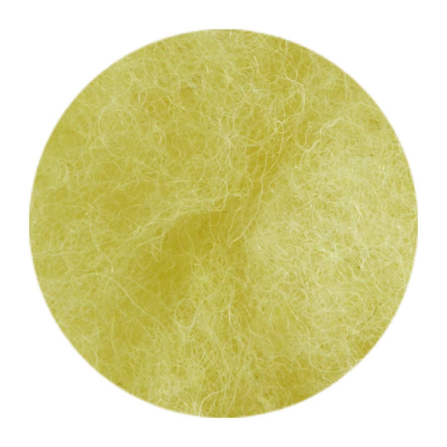 Filges kardad ull växtfärgad, enfärgade - 100 gram - citrongul  image