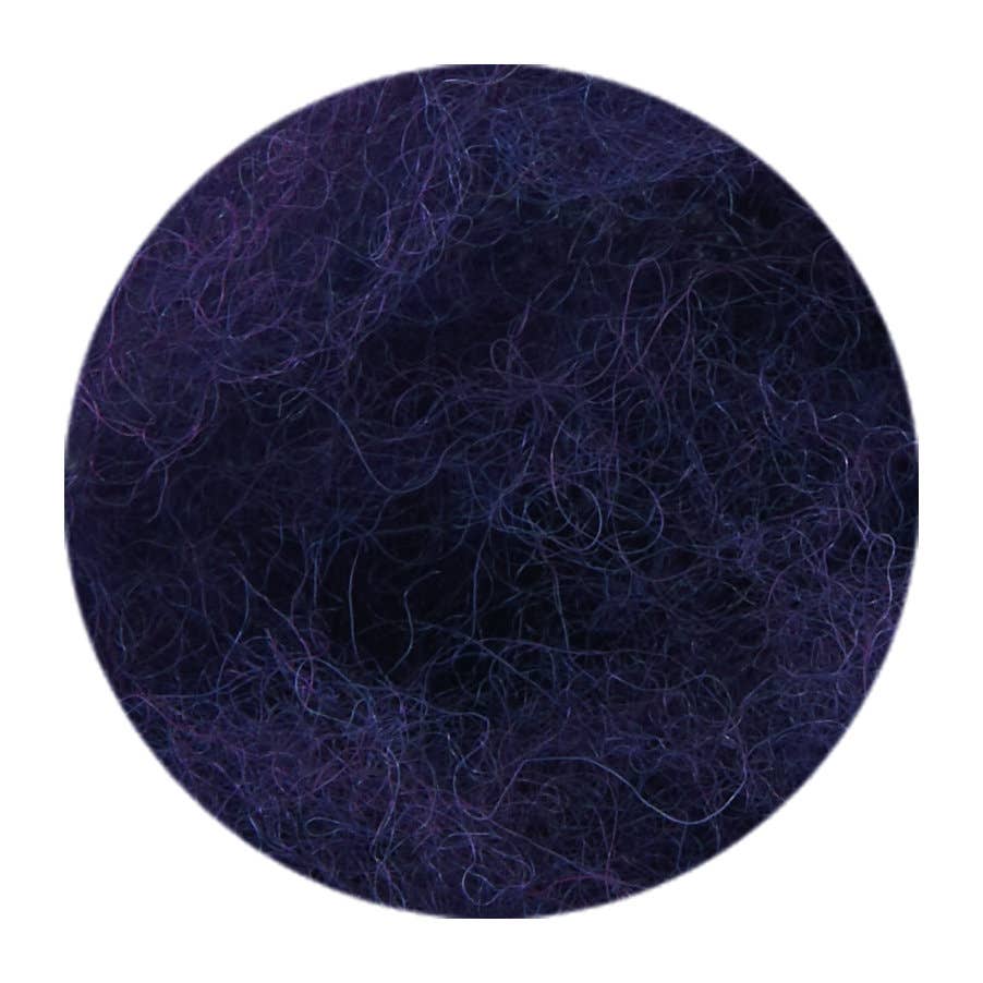 Filges kardad ull växtfärgad, enfärgade - 100 gram - purpur image