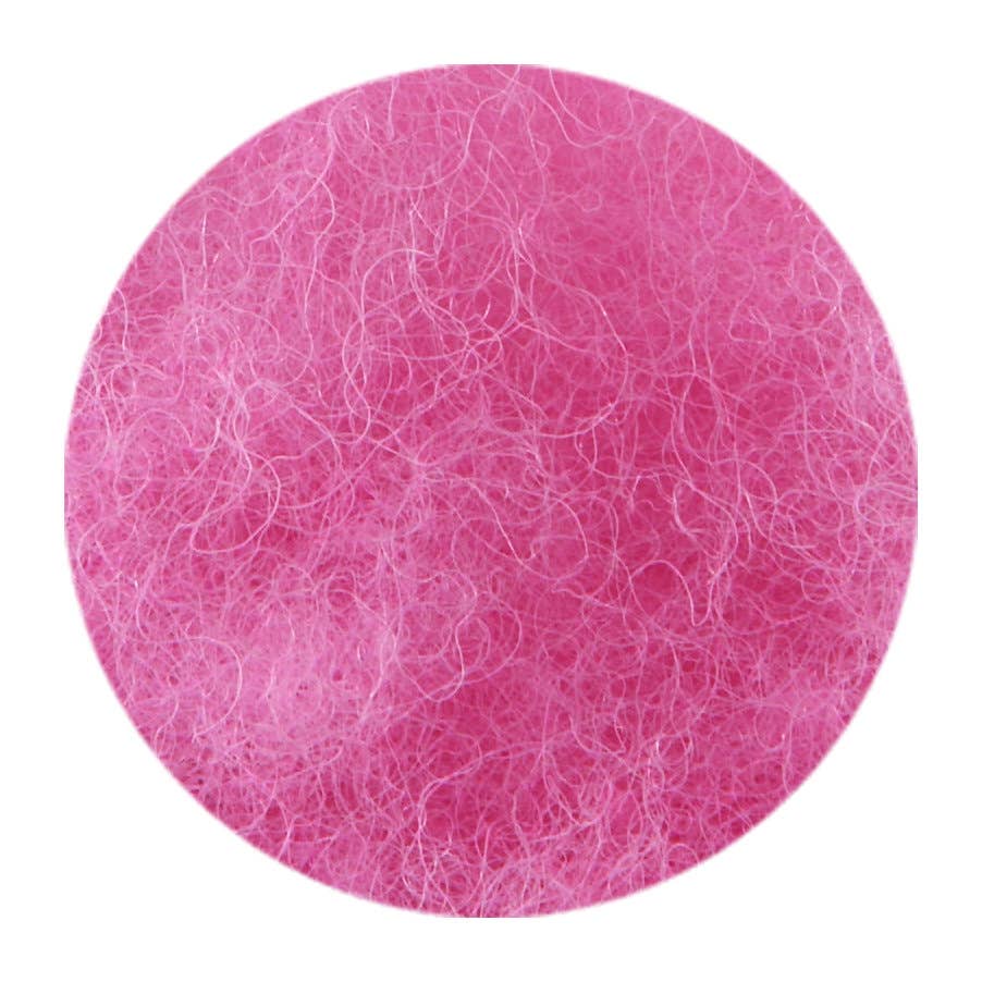 Filges kardad ull växtfärgad, enfärgade - 100 gram - rosa image