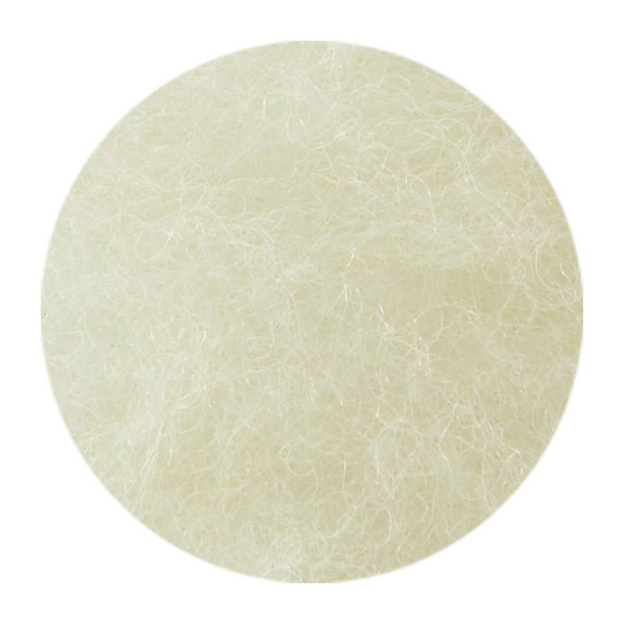 Filges kardad ull växtfärgad, enfärgade - 100 gram - vit image