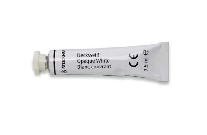 Stockmar Opaque  1 st tub refill med vit opaque färg  image