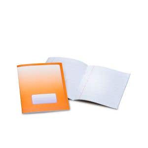 Koncepthäfte - stående - 16x21cm - 25/förp. Linjerat 6-3-6 mm Orange 