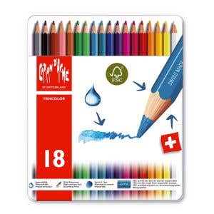 Caran d'Ache Fancolor Akvarellpennor - 18 färger