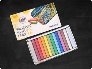 Mercurius Art Makes Sense Blackboard Pastel Chalk 12 assorted colours