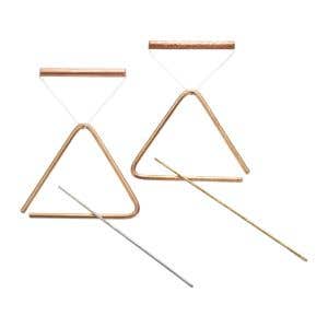 Triangle set bronze - small, blank -