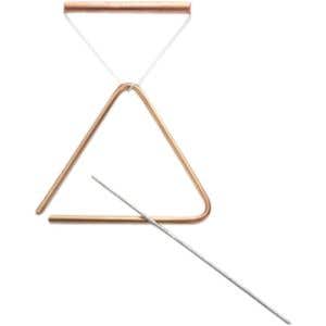 Triangle set bronze medium-sized, hammered -