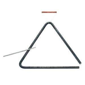 Triangle set bronce - large, hammered -