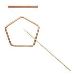 Pentangle set bronze - small, blank -