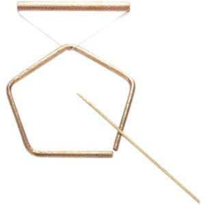 Pentangle Set bronze - medium-sized, hammered -