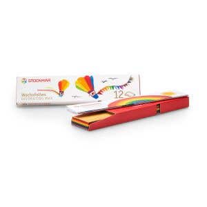 Stockmar Vaxfolie 20x4 cm - 12 mixade färger