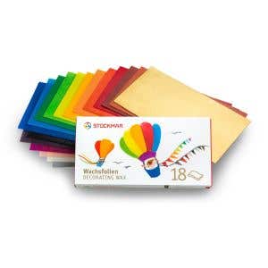 Stockmar Vaxfolie 20x10 cm - 18 mixade färger