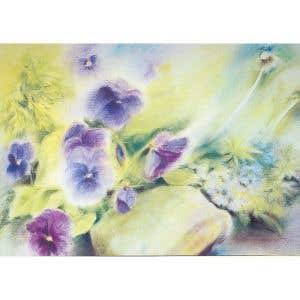 Marjan van Zeyl Postcards - Violets