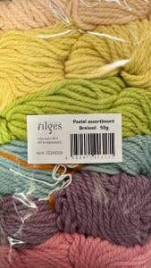 Filges växtfärgade ullgarn 6 x 50 gram pastellfärger